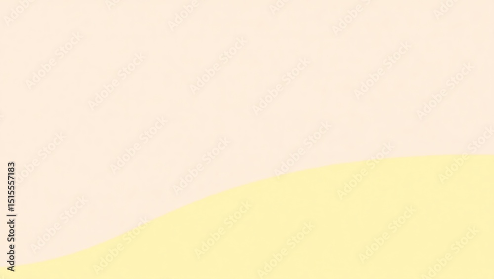 Poster simple cream and yellow abstract background with subtle wave pattern