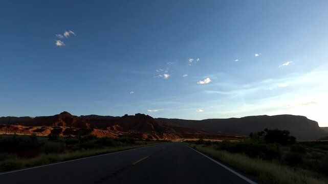 Utah Driving 2125 Moab Red Rock Desert