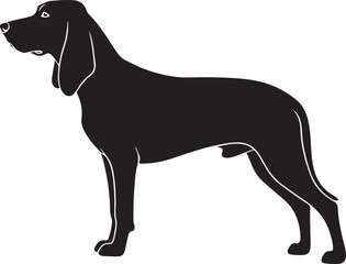 Drever Silhouette Side View