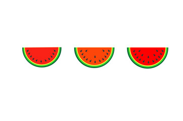 3 watermelons pattern design. Perfect for background design, wallpaper design, textile, fabric, education or other commercial needs.