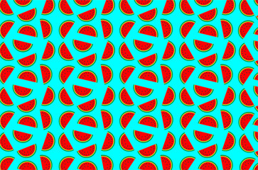 Seamless pattern of watermelon background. Perfect for  wallpaper, background, packaging product, textile, fabric and other commercial needs.