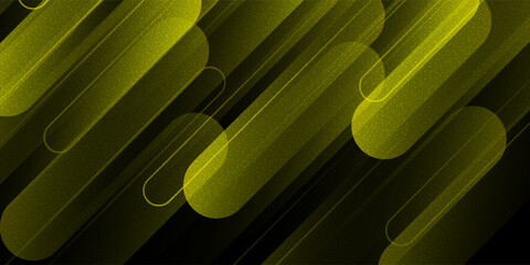 Black abstract backround with yellow curve line for backdrop or presentation