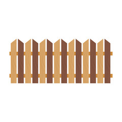 Wooden Fence Graphic Illustration