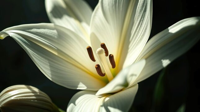 pristine white lily