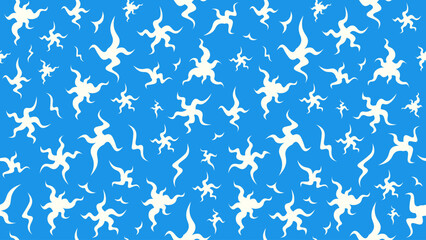 Abstract Stars Vector Seamless Pattern Background