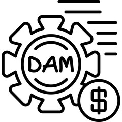 Digital Asset Management Vector Icon