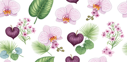 Pink peonies flowers set isolated white background. Watercolor botanical painting for floral design. Floral Arrangement