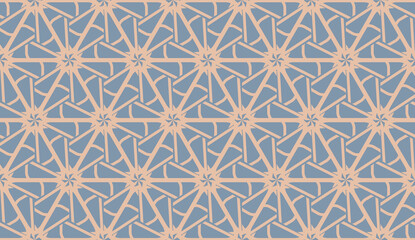 Pattern with curved line. Triangles style. Vector illustration. For you home interior wallpaper, fashion print.