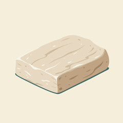 Block of Tofu Still Life Simple Vegan Protein Source Food