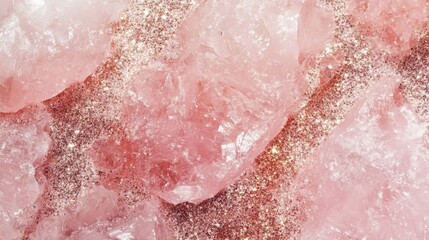 Fototapeta premium Creating an opulent soft pink sparkling background for elegant events in creative spaces