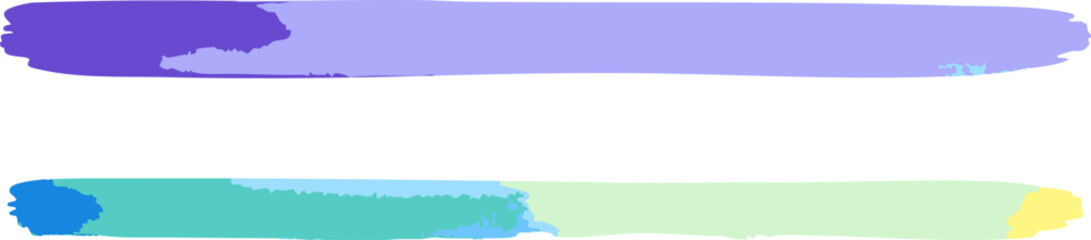 Fototapeta premium Abstract watercolor banner illustration vector set 
