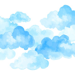 Obraz premium Weather vector icon with sun and clouds showing natural summer weather conditions. 