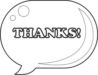 Outline of April balloon text content. COloring pages of bubble text illustrations.
