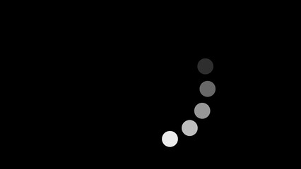 Round loading icon rotating smoothly. Suitable for interfaces and loading screens. 4k illustration.
