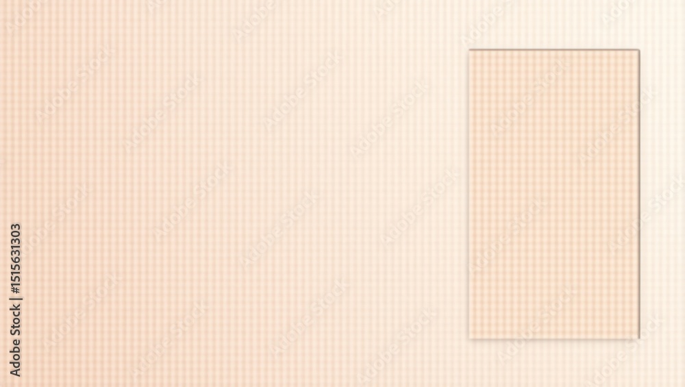 Poster soft peach grid pattern background texture with a rectangular frame