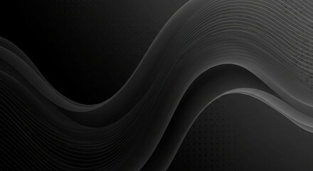 abstract black wave background