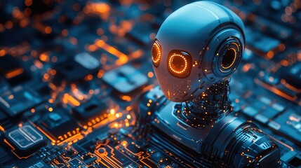 A high-tech digital assistant recommending top business innovations