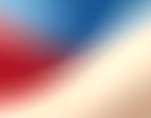 Naklejka premium Blurry gradient of red, blue, and beige