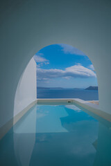 ギリシャのサントリーニ島の風景