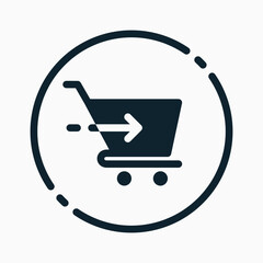 Design Illustration graphic of checkouts icon with glyph style. Suitable for UI, mobile design, web design, etc.