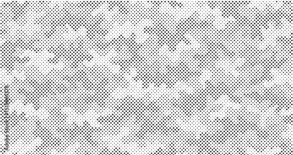 Leinwandbilder abstract halftone seamless camouflage pattern. repeating digital dotted hexagonal camo military text