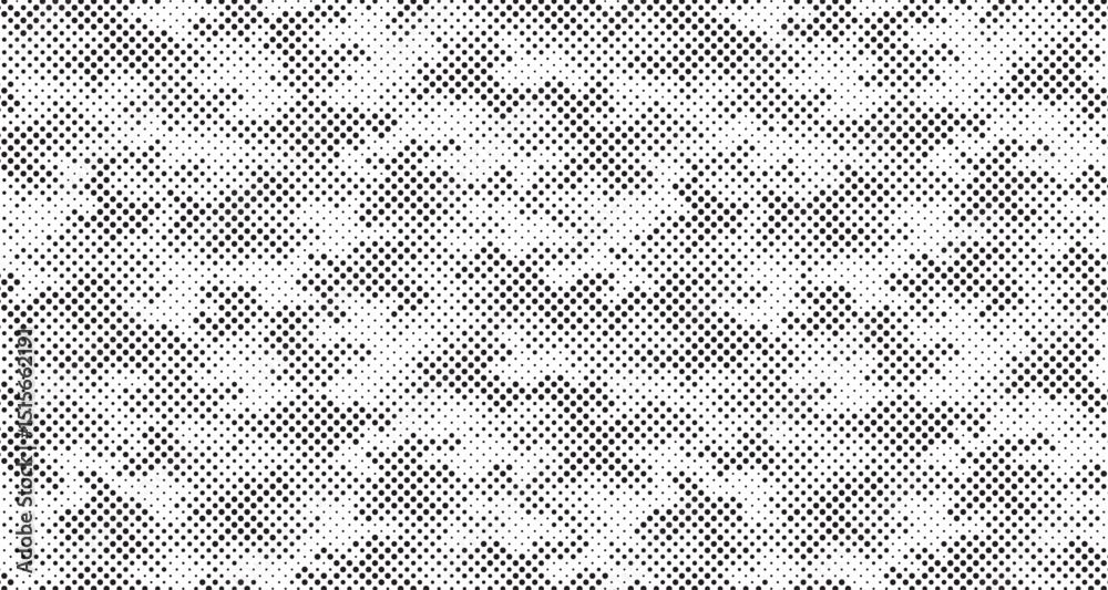 Leinwandbilder abstract halftone seamless camouflage pattern. repeating digital dotted hexagonal camo military text
