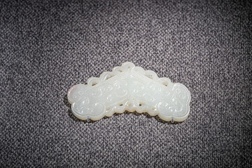 Ming Dynasty white jade bell shaped pendant