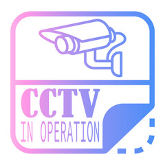 sticker Line Gradient Icon