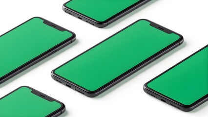 Sleek Smartphone Mockup  Modern Phone Design Mockups for App Presentation and UI/UX Showcase