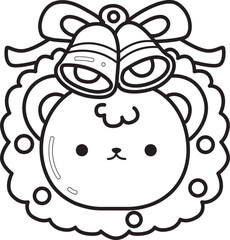 Outline of christmas party items. 