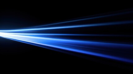 Fototapeta premium A blue light is shown on a black background