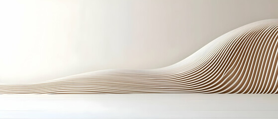 Light Beige Wood Architectural Model