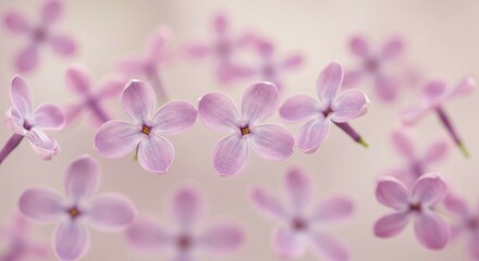 Lilac Flowers in Soft Focus - Delicate Floral Composition
