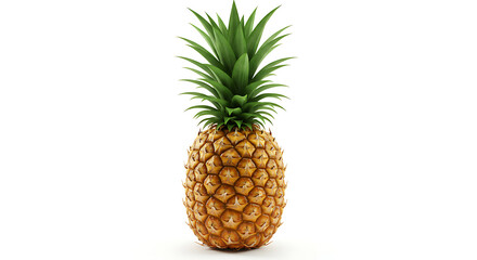 Fototapeta premium Pineapple on white background