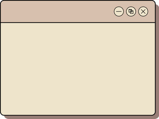 Obraz premium Browser Page UI Element