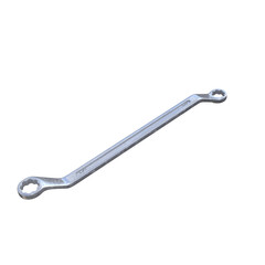 Double Open End Ring Spanner Tool Isolated on White Background