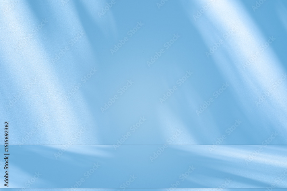 Leinwandbilder wall interior background, studio and backdrops show products. with soft light shadow from window col
