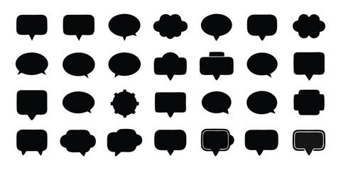 set of vector icon chat sms icon