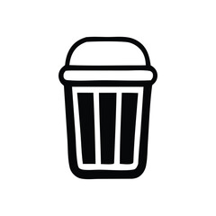 vector trash can icon