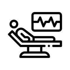 diagnostic test line icon