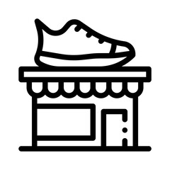 shoe shop line icon