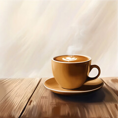 Realistic and artistic illustrations of coffee beans, brewing equipment, coffee cups, baristas, coffee farms, roasting processes, and café scenes