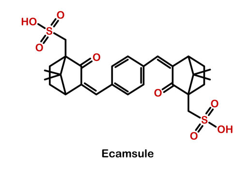 Chemical structure of ecamsule