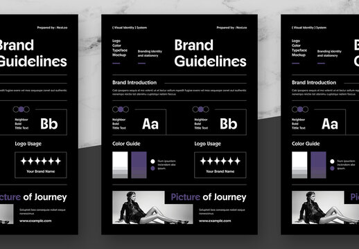 Black And Purple Brand Guidelines