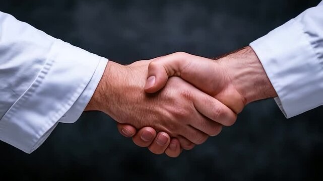 A Firm Handshake: Symbol of Agreement and Trust