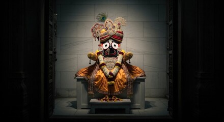 Jagannath deity hindu god krishna religion temple culture tradition india art