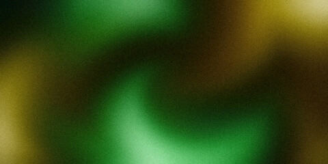 Abstract Green and Gold Swirl Background with Soft Blur Texture