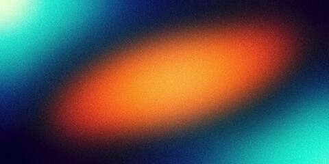 Vibrant Abstract Gradient Background with Orange and Blue Glow