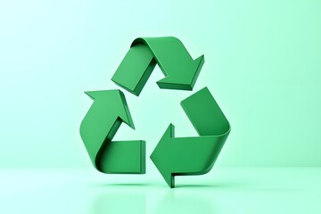 Obraz premium recycle symbol on white background