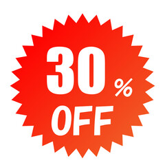 30%OFF セールアイコン